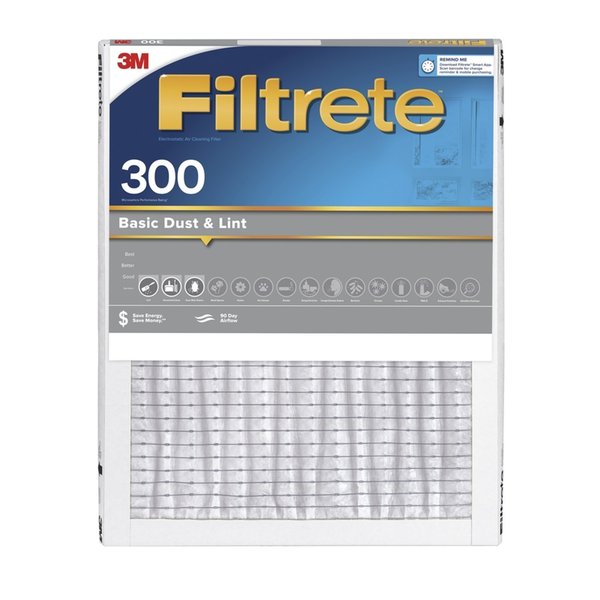 3M Filtrete 16 in. W X 25 in. H X 1 in. D 5 MERV Pleated Filter Dust 301DC-H-6